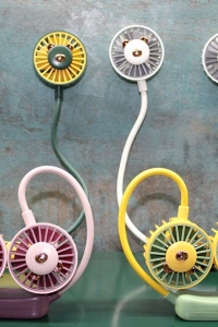 Kuromi Şarjlı Boyun Fanı Vantilatör 2 Kademeli