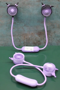 Kuromi Şarjlı Boyun Fanı Vantilatör 2 Kademeli Model 1