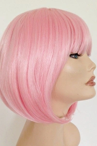 Küt Peruk - Toz Pembe (Açık Pembe)