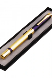 Kutulu Lacivert Gold Tasarım Roller Kalem
