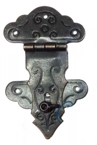 Kuyruklu Kilit, Sandık, Kutu Askısı - 36x60mm, Oksit, 1 Adet