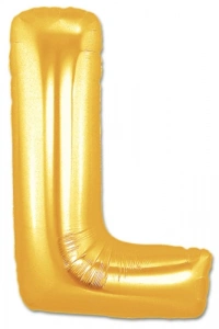 L Harf Folyo Balon Altın Renk  40 inç