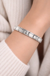 L Harfli Çelik Bileklik – Kişiye Özel Baş Harf Bileklik – Paslanmaz Çelik Zarif Kadın Bileklik