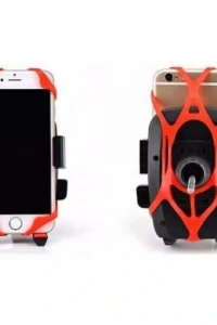Lastik Destekli Standlı Bisiklet Telefon Tutucu