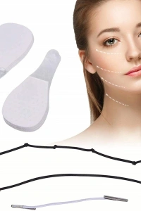 Lastikli Yüz Kaş Göz Boyun Gerdirme Kaldırma Bantları 40 Adet