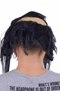 Lateks Saçlı Sakallı Korsan Maskesi