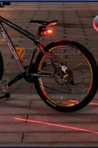 Lazer Güvenlik Şeritli Bisiklet Stop Lambası