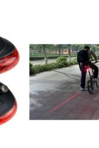 Lazer Güvenlik Şeritli Bisiklet Stop Lambası