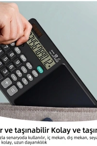 LCD Yazı Ekranlı Hesap Makinesi