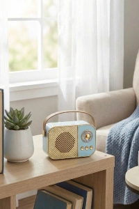 LED Aydınlatmalı Hoparlör Mavi