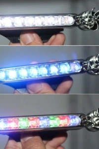 Led Çakar Lamba Seti RGB Rüzgar Enerjili