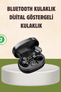 LED Ekranlı Şarjlı Kablosuz Kulak İçi Kulaklık