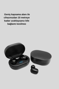 LED Ekranlı Şarjlı Kablosuz Kulak İçi Kulaklık