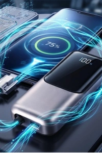 LED Ekranlı Süper Fast Charge Özellikli Mini Powerbank