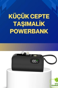 LED Göstergeli 2000mAh Cep Tipi Hızlı Şarj Powerbank