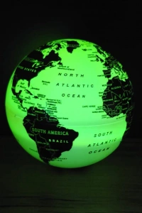 LED Işıklı 360 Derece Dönen Dünya Küresi