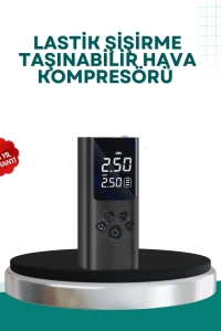 LED Işıklı Dijital Hava Pompası Araba Bisiklet Uyumlu
