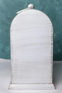 LED Işıklı Eskitme Şömine Saat