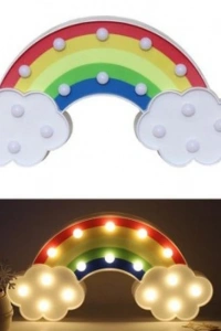 Led Işıklı Gökkuşağı Gece Lambası