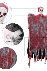 LED IŞIKLI KAHKAHA ATAN SESLİ SENSÖRLÜ KURU KAFA