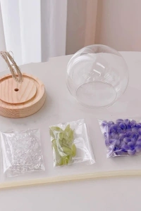 LED Işıklı Lale Cam Küre