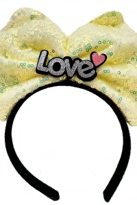 Led Işıklı Love Yazılı Fiyonk Taç