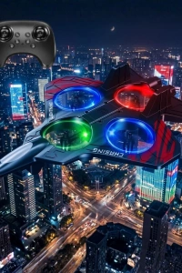 LED Işıklı Oyuncak Drone Fighter Jet Tasarımlı Uzaktan Kumandalı Uçak