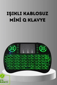 LED Işıklı Q Klavye – Touchpad, Numerik Tuş Takımı ve Multimedya Kısayolları