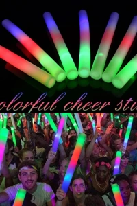 Led Işıklı Rengarenk Sünger Parti Çubuk