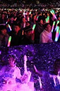 Led Işıklı Rengarenk Sünger Parti Çubuk  46 cm