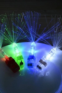 Led Işıklı Renkli Püsküllü Parmak Işığı 4 Adet