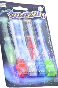 Led Işıklı Renkli Püsküllü Parmak Işığı 4 Adet