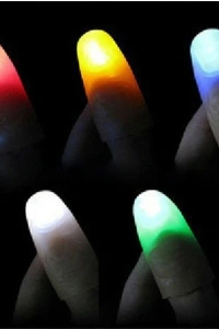 Led Işıklı Renkli Sihirli Parmak Şaka