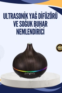 LED Işıklı Sessiz Çalışan Soğuk Buhar Nemlendirici