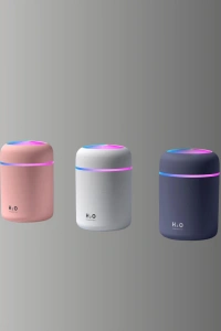 LED Işıklı Sessiz Masaüstü Nemlendirici – 3 Buhar Modu