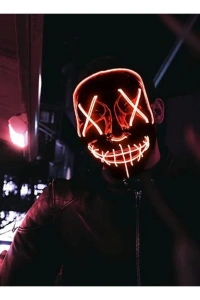 LED Işıklı Turuncu Maske