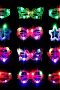Led Işıklı Yanar Söner Parti Gözlüğü Seti 12 Adet