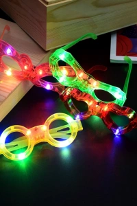 Led Işıklı Yanar Söner Parti Gözlüğü Seti 12 Adet