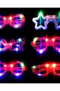 Led Işıklı Yanar Söner Parti Gözlüğü Seti 6 Adet