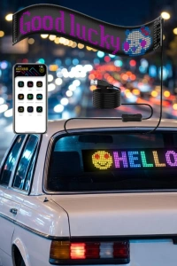 LED Matrix Panel RGB Yazı Yazma Animasyonlu Telefon Kontrollü Akıllı Ekran
