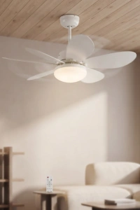 LED Tavan Vantilatörü - Avize - 52 cm - Zaman Ayarlı - Uzatma Duy Aparatlı