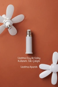 LED Tavan Vantilatörü - Avize - 52 cm - Zaman Ayarlı - Uzatma Duy Aparatlı