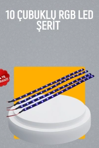LED Yağmur Işığı Seti 10 Adet Meteor Çubuk Aydınlatma