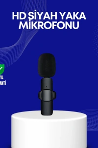 Lightning Girişli 2’li Kablosuz Yaka Mikrofonu Çift Kişilik Kayıt