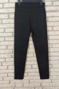 Likralı Yüksek Bel Efsane Kot Pantolon Antrasit Renk 92cm