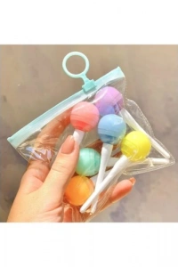Lolipop Tasarımlı Fosforlu Kalem Seti