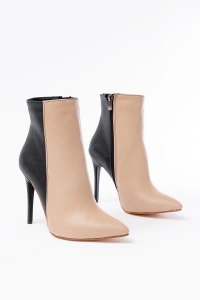 LS-216 Nut Yüksek İnce Topuklu Fermuarlı Kadın Bot