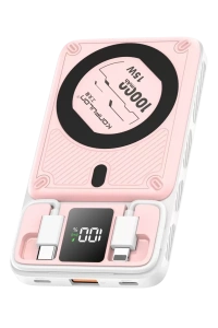 M25W 10.000 mAh 20W PD Magsafe Powerbank - Pembe