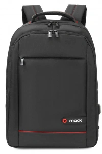 MACK MCC-006 15.6 OFFICE USB GİRİŞLİ NOTEBOOK SIRT ÇANTASI SİYAH