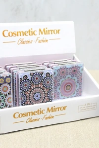 Mandala Desenli Hareketli Sulu El Aynası - Model 1